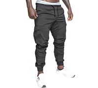 Stretch Cargo Trousers Mens, Combat Trousers Cotton Durable Military Wild Army Casual Tactical Work Trousers with Pockets Lightweight Work Trousers Men Mens Cotton Trousers