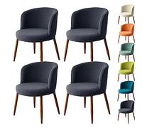 Stretch Chair Covers, 6-Pack, Low Back Elastic Slipcovers for Dining Room, Office,- Thickened Design for Easy Makeup and Enhanced Protection