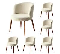 Stretch Chair Covers, 6-Pack, Low Back Elastic Slipcovers for Dining Room, Office,- Thickened Design for Easy Makeup and Enhanced Protection