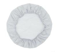 Stretch Chair Seat Cover, Spandex Dining Chair Hood with Elastic, Removable Washable Slipcover for Office Wedding Banquet Bar Stools, 50x50cm(Silver)