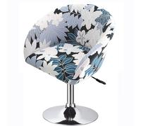 Stretch Chair Seat Covers, Round Back Dining Chair Cover Slipcovers,Curved Back Chair Cover, Makeup Vanity Chair Cover, Round-Back Accent Chair Cover, 23.6in Wide Round Back Swivel Chairs Cover For L