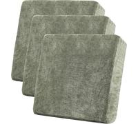 Stretch Chenille Sofa Cushion Covers Non-Slip Elastic Slipcovers for 1-Seater Couch 3PC Green Replacement Cushion Covers & Stylish Sofa Seat Protection