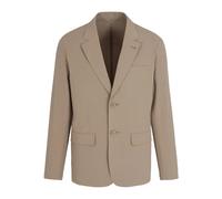 Stretch Cotton Jacket Two Buttons Lined - male - Armani Exchange - Blazers - Beige - M - Jackets M