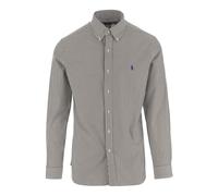 Polo Ralph Lauren Custom Fit Striped Stretch Poplin Shirt - Nutmeg Brown/White XL XL