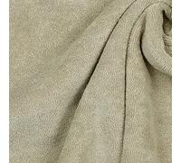 Stretch Cotton Terry Towelling Fabric Material - Beige, 1Mtr - 150cm x 100cm