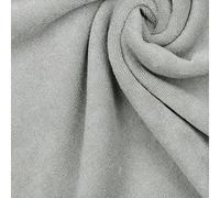 Stretch Cotton Terry Towelling Fabric Material - Light Grey, 5Mtr - 500cm x 150cm