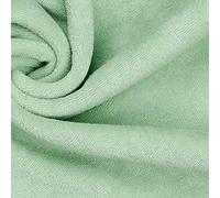 Stretch Cotton Terry Towelling Fabric Material - Mint, Sample