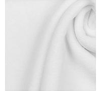 Stretch Cotton Terry Towelling Fabric Material - White, 1Mtr - 150cm x 100cm