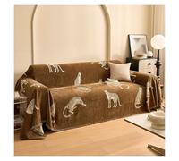 Stretch Couch Cover Secure Non-Slip Design, Machine Washable, Universal Fit For L/U-Shaped Sectionals, Boho Decor Sofa Protector For Pet-Friendly Homes(Brown,180cm*300cm)