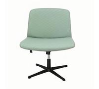 Stretch Criss Cross Chair Covers Rhombus Jacquard Armless Chair Slipcovers Washable Office Desk Chair Covers Mid Back Wide Seat Accent Chairs Cover Vanity Chair Protector(09)