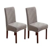 Stretch Dining Chair Cover, Universal Removable Washable Chair Protector Cover, for Home Restaurant Banquet Wedding Party,G,2pcs