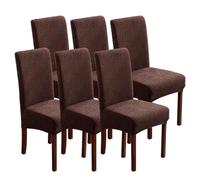 Stretch Dining Chair Cover, Universal Removable Washable Chair Protector Cover, for Home Restaurant Banquet Wedding Party,J,6pcs