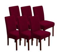 Stretch Dining Chair Cover, Universal Removable Washable Chair Protector Cover, for Home Restaurant Banquet Wedding Party,E,6pcs