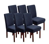 Stretch Dining Chair Cover, Universal Removable Washable Chair Protector Cover, for Home Restaurant Banquet Wedding Party,B,6pcs
