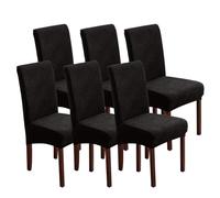Stretch Dining Chair Cover, Universal Removable Washable Chair Protector Cover, for Home Restaurant Banquet Wedding Party,C,6pcs