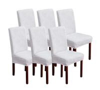 Stretch Dining Chair Cover, Universal Removable Washable Chair Protector Cover, for Home Restaurant Banquet Wedding Party,A,6pcs