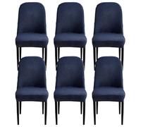 Stretch Dining Chair Covers,Non-Slip Curved-Back Kitchen Chair Slipcover
