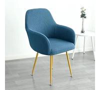 Stretch Dining Chair Covers with Armrests Set of 4 Removable & Washable DustProof Durable Fabric Perfect for Home Room Stylish Décor Upgrade (D 2Pcs)