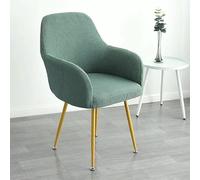 Stretch Dining Chair Covers with Armrests Set of 4 Removable & Washable DustProof Durable Fabric Perfect for Home Room Stylish Décor Upgrade (F 2Pcs)