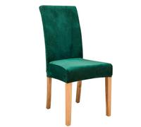 Stretch Dining Chair Slipcovers 6pcs Dark Green Covers for Dining Room Chairs Soft Elastic Fabric Easy to Install Perfect for Home Decoration and Protection