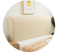 Stretch Dustproof Headboard Cover For Full/Queen/Cal King Size Bed - Polar Fleece Bed Head Protector Wrap | All-Inclusive Fit | Modern Decorative Cover (E, 83-91in(210-230cm))
