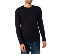 Tommy Hilfiger Stretch Slim Fit Long Sleeve T-shirt - Navy, Navy, Size 2Xl, Men Navy