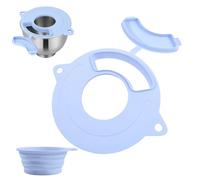 Stretch Fit Bowl Lid - Anti Splash Mixer Guard, Stand Mixer Cover, Premium Silicone Kitchen Bowl Protector with Drip Control Edge, Mixers Attachment Tools with Snug Grip, Meal Prep Baking Whisk Mixing