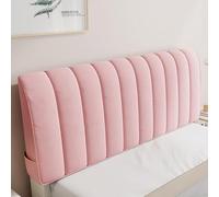 Stretch Headboard Cover for Double Bed - All-Inclusive Padded Slipcover Cornpink 210cm - Durable Easy to Clean Elegant Design for Bedroom Decor