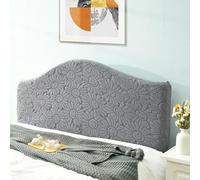Stretch Headboards Cover/Slipcover Single/King/Double Bed Headboard Protector Grey Backrest Cover All-inclusive Curved Universal Bed Board Slip Cover Wood Leather Dust Cover ,darkgrayB-130cm-150cm