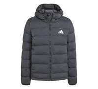 adidas men helionic climawarm stretch hooded down jacket black 2xl