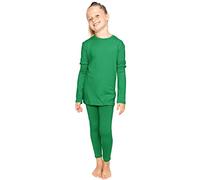 STRETCH IS COMFORT Oh So Soft Youth Girls Clothing, Long Sleeve Crew and Leggings Set, Clothes for Kids, Includes Top and Bottom, Kelly Green, 4