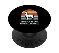 Stretch It Out Drama Llama Free Retro PopSockets Adhesive PopGrip