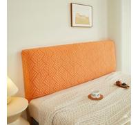 Stretch Jacquard Headboard Covers for Queen & Cal King Bed, Dustproof Slipcover Protector, Elegant Bedroom Décor, Universal Fit, Easy to Clean (Orange Full:120cm/47.2in)