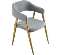 Stretch Jacquard Hollow Out Back Chair Slipcovers, Arc Curved Parsons Dining Covers With Arms, Washable Universal Size Protectors For Kitchen Room, Office Vanity Accent Chairs(Light Gray,6ps)
