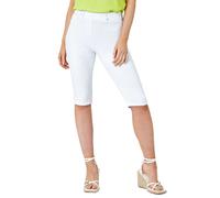 Stretch Knee Length Pedal Pusher Roman White 14