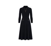 Stretch Knit Polo Jumper Dress - female - Michael Kors - Midi Dresses - Black - M - Dresses M