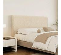Stretch Linen Headboard Covers For Full, Queen, King Size - Thickened, Anti-slip, Dustproof Protector Slipcovers For Bedhead Khaki 210-230cm/75-86.6''