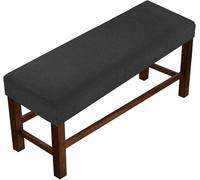 Stretch Long Bench Cover, 25-82 In Washable Dining Seat Slipcover, Anti-Dust Washable Jacquard Seat Protector For Dining, Bed & Piano Benches