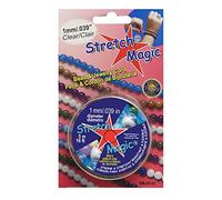 Stretch Magic Bead & Jewelry Cord - Strong & Stretchy, Easy to Knot - Clear Color - 1mm Diameter - 5-Meter (16 ft) Spool - Elastic String for Making Beaded Jewelry