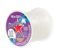 Stretch Magic Elastic Beading Cord - Clear Color, 0.8mm in Diameter, 100-Meter (328 ft) - Easy to Knot, Strong & Stretchy String for Making Beaded Jewelry