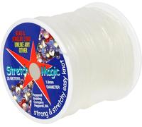 Stretch Magic Elastic Beading Cord - Clear Color, 1.8mm in Diameter, 25-Meter (82 ft) - Easy to Knot, Strong & Stretchy String for Making Beaded Jewelry
