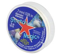 Stretch Magic Elastic Beading Cord - Pearl Color, 0.7mm in Diameter, 5-Meter (16 ft) - Easy to Knot, Strong & Stretchy String for Making Beaded Jewelry