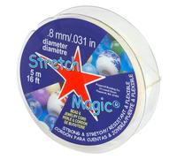 Pepperell Stretch 0.8mm Magic Bead and Jewelry Cord, 5m, Pearl