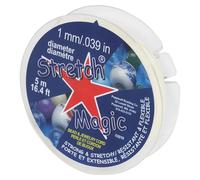 Stretch Magic Elastic Beading Cord - Pearl Color, 1mm in Diameter, 5-Meter (16.4 ft) - Easy to Knot, Strong & Stretchy String for Making Beaded Jewelry