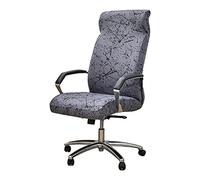 Stretch Office Chair Cover with Zipper - Removable Spandex Slipcover for Computer Chair, Armrest Protector, Soft Seat Cover for Pets