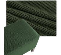 Stretch Ottoman Cover For Square Footstool, Removable Washable Slipcover With Elastic Bottom, Anti-Slip Dustproof Pouf Cover Hassock(Army-green,24x24in/60x60cm)