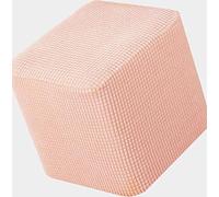 Stretch Ottoman Cover， Round/Square Foot Stool Covers， Jacquard Ottoman Slipcover ，Sofa Foot Pouffe Protector Non Slip With Elastic Bottom Washable Red/Grey/Brown/Beige (Color : A10, Size : 40x45cm