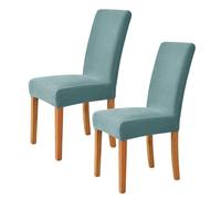Stretch Parsons Dining Chair Slipcovers, Removable Washable Elastic Seat Protector for Kitchen Restaurant Hotel Banquet,Matcha Green,2Pcs