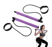 Stretch Pilates Bar - 35.8cm Elastic Fusion Exercise Bar, Lightweight Portable Fitness Devices | Easy Installation Pilates Workout Equipment for Women Men Boys Girls Home Gym Core Strength Training