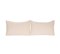 Stretch Pillowcases - Micro Jersey Knit & Ultra Soft, Standard Size - Set of 2 Pillow Cases, Pink